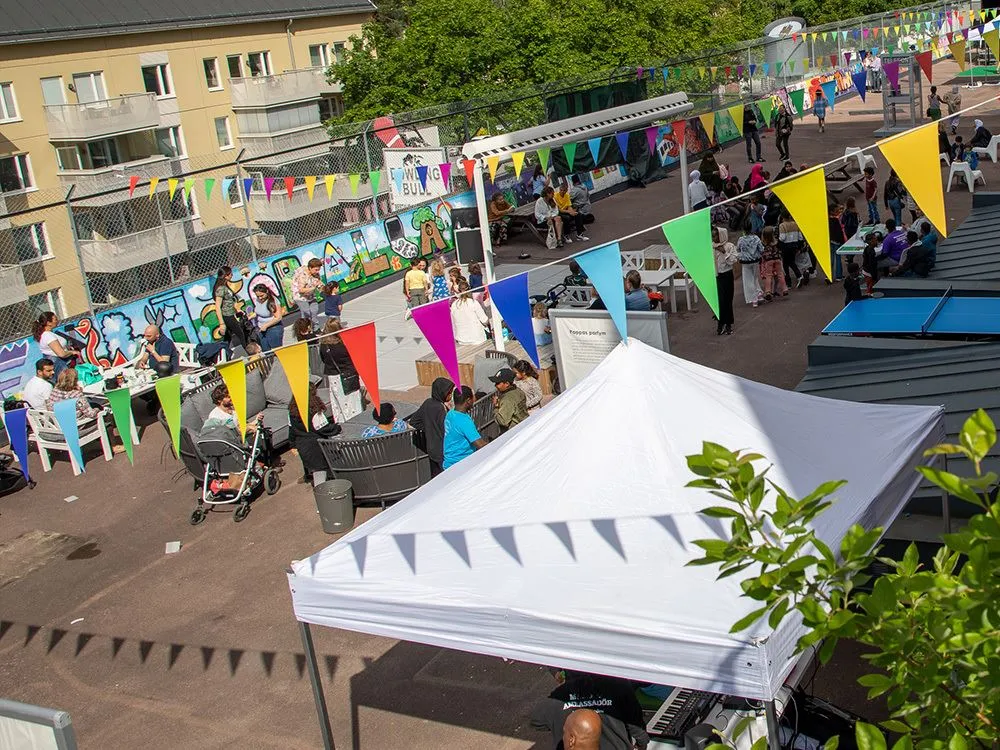Öppen terrass