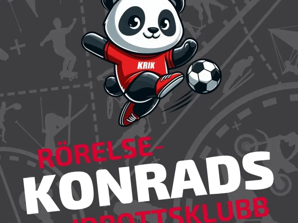 Panda sparkar boll