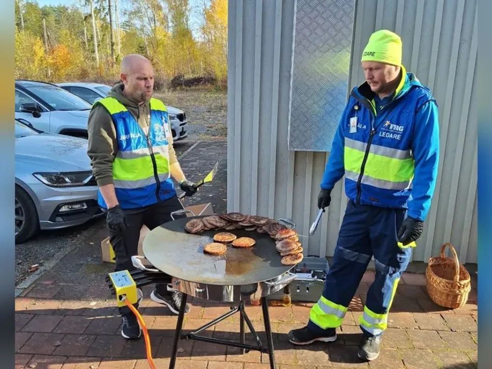 Beredskapsmatlagning i Jakobsberg centrum