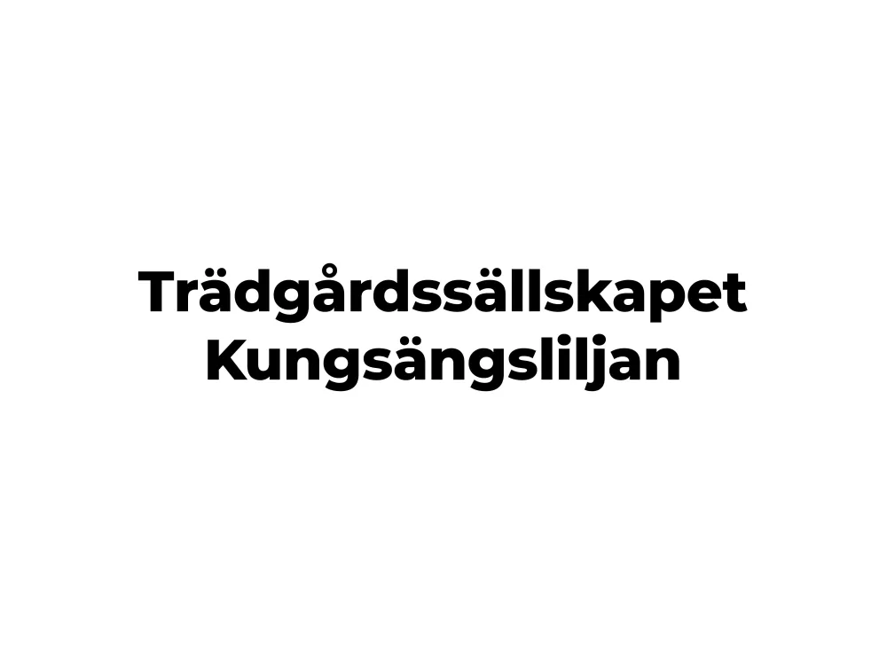 Trädgårdssällskapet Kungsängsliljan